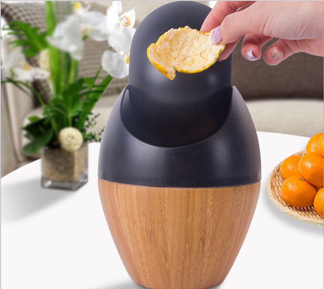 Grosshandel Moderner Bambus Mini Papierkorb Desktop Mulleimer