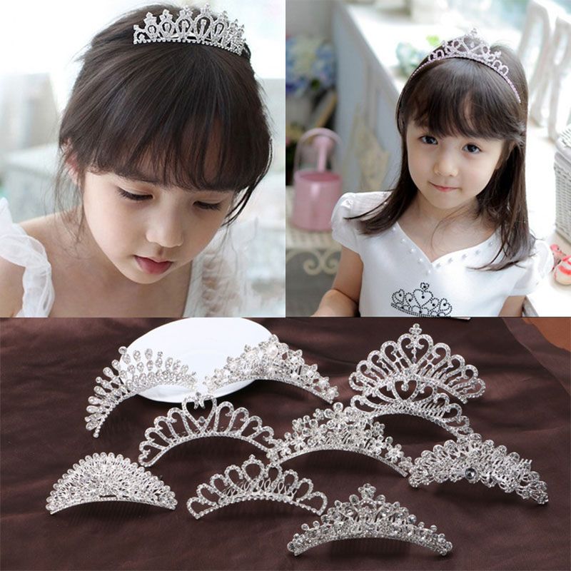 princess crown hair clips