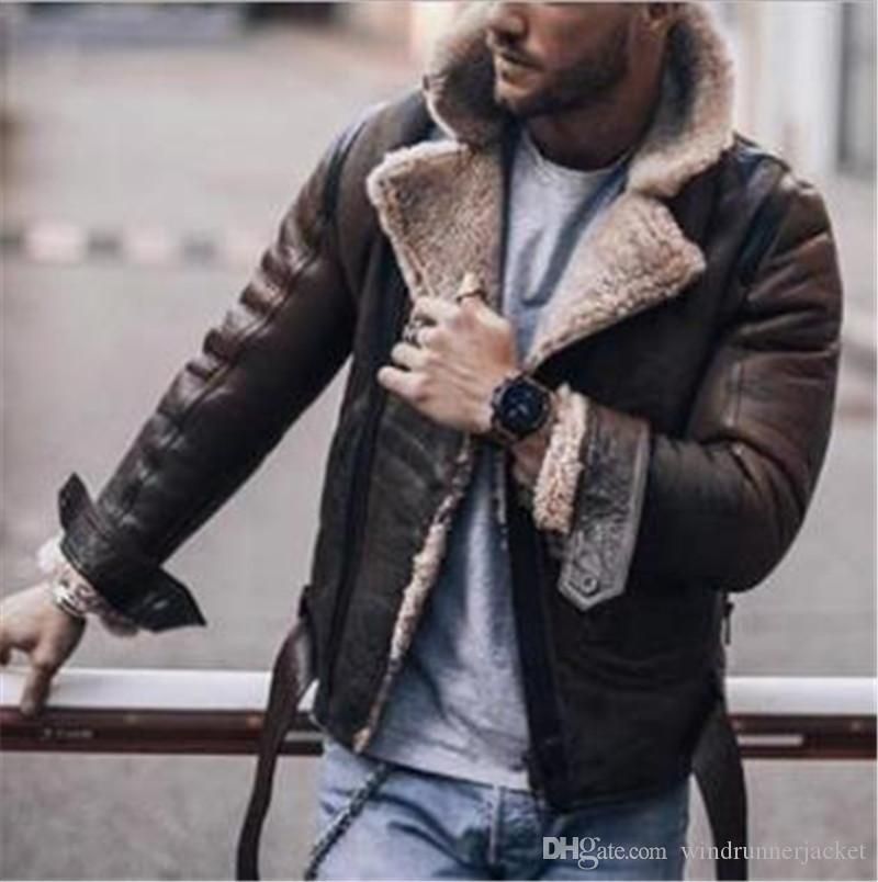 winter faux leather jacket