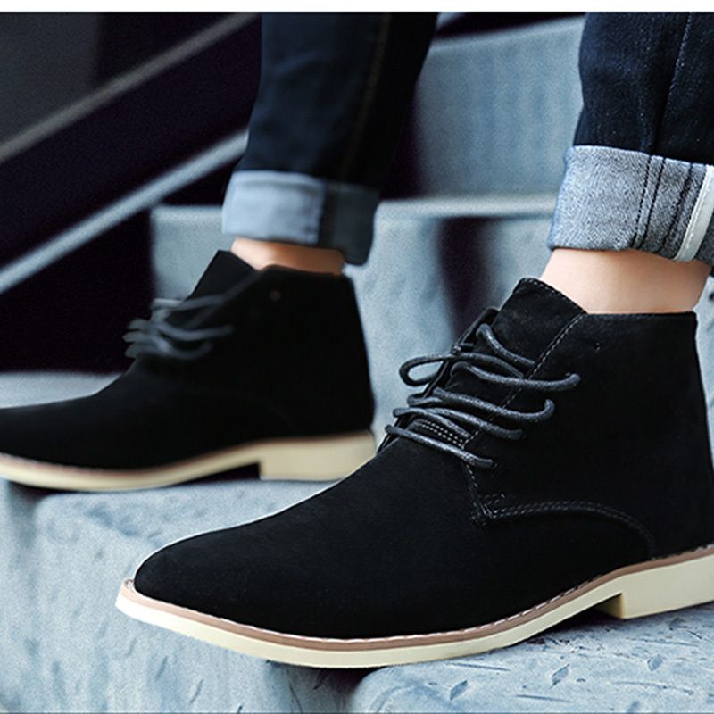 New Mens Winter Shoes Fashion Men Pig Suede Boots Pointed Toe Casual Men Shoes Winter Men Boots Hh 196 Over The Knee Boots Cowgirl Boots From Haoxinbag 32 28