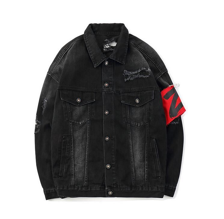 black denim jacket designer