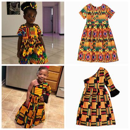 Vestidos con africano para niñas Vestidos de verano para niña 2019 largo bohemio Vestido