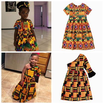 baby girl african print dress
