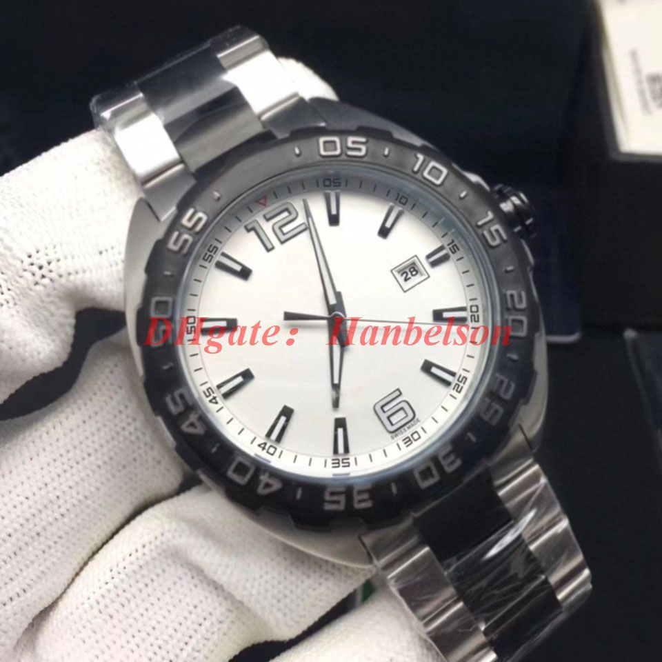 Two-tone steel strap (white dial)