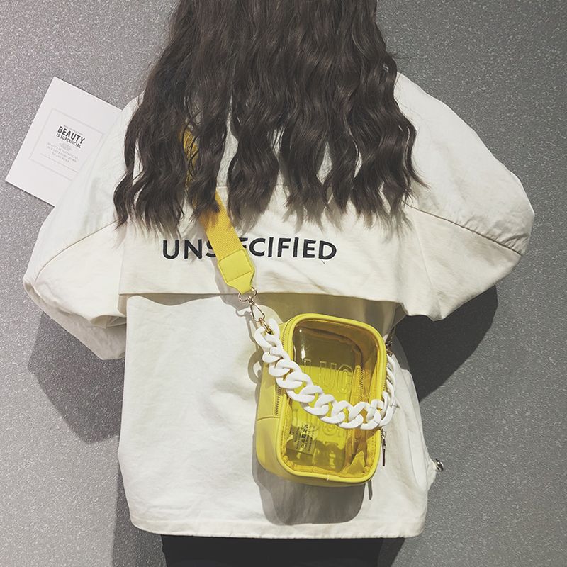 clear plastic crossbody purse