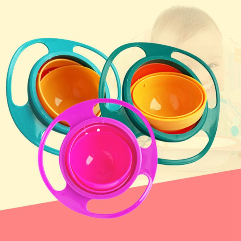 Bol dAlimentation en Forme de UFO en 360 Rotation Enfants