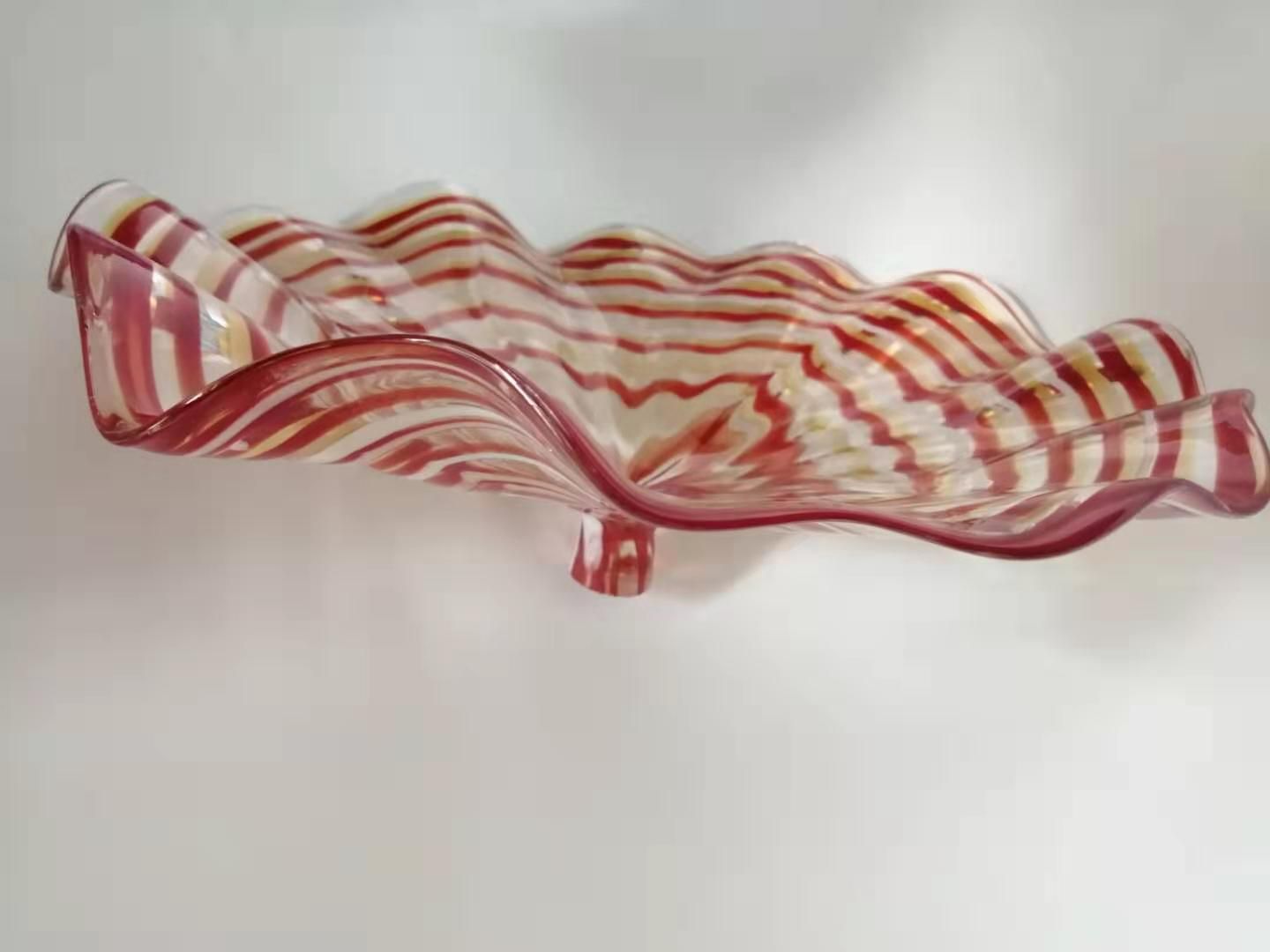 Home Wall Decor Hand Blown Glass Art Murano Plates Custom Colours Fancy Wall Hanging Plate From