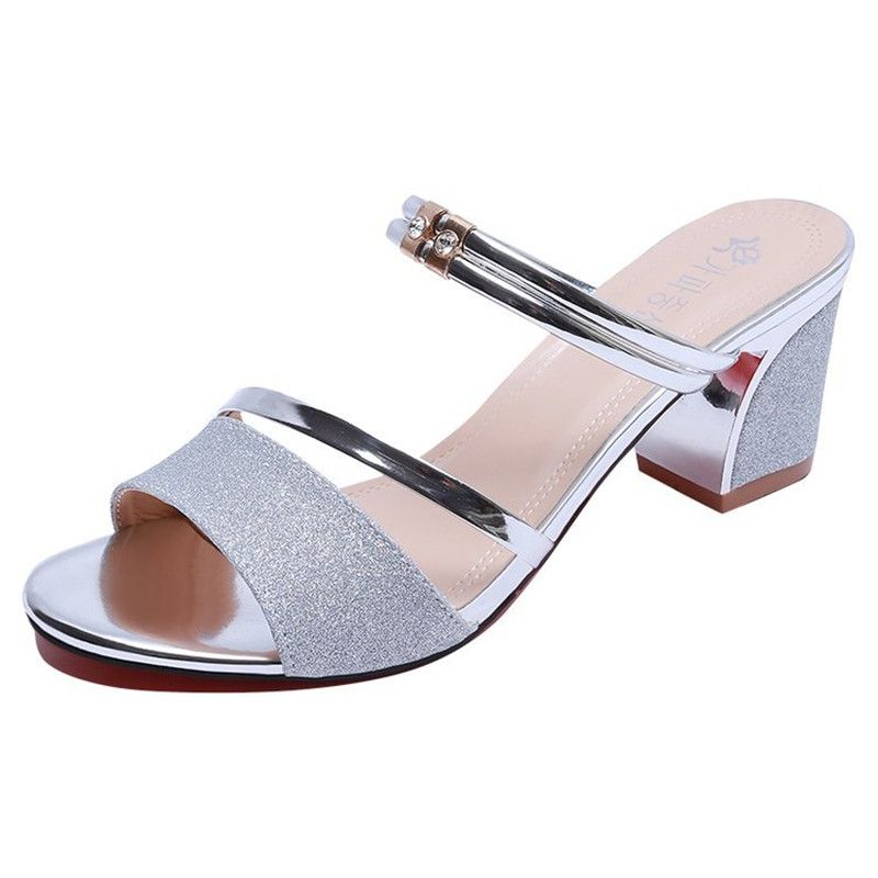 silver women shoes