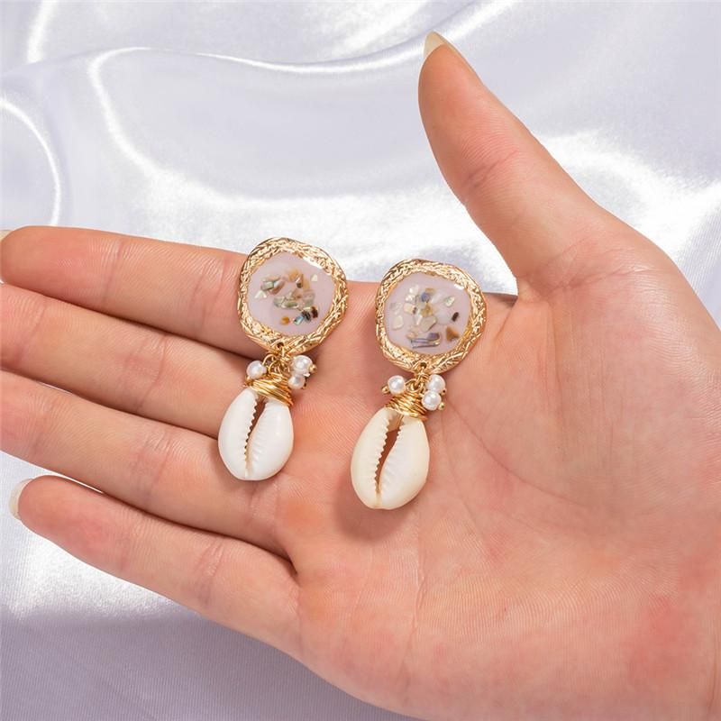 Pendientes De Perlas De Anillo Grande De Mujer De Oreja De Pendientes De Perlas De Anillo Grande De Mujer De Oreja De