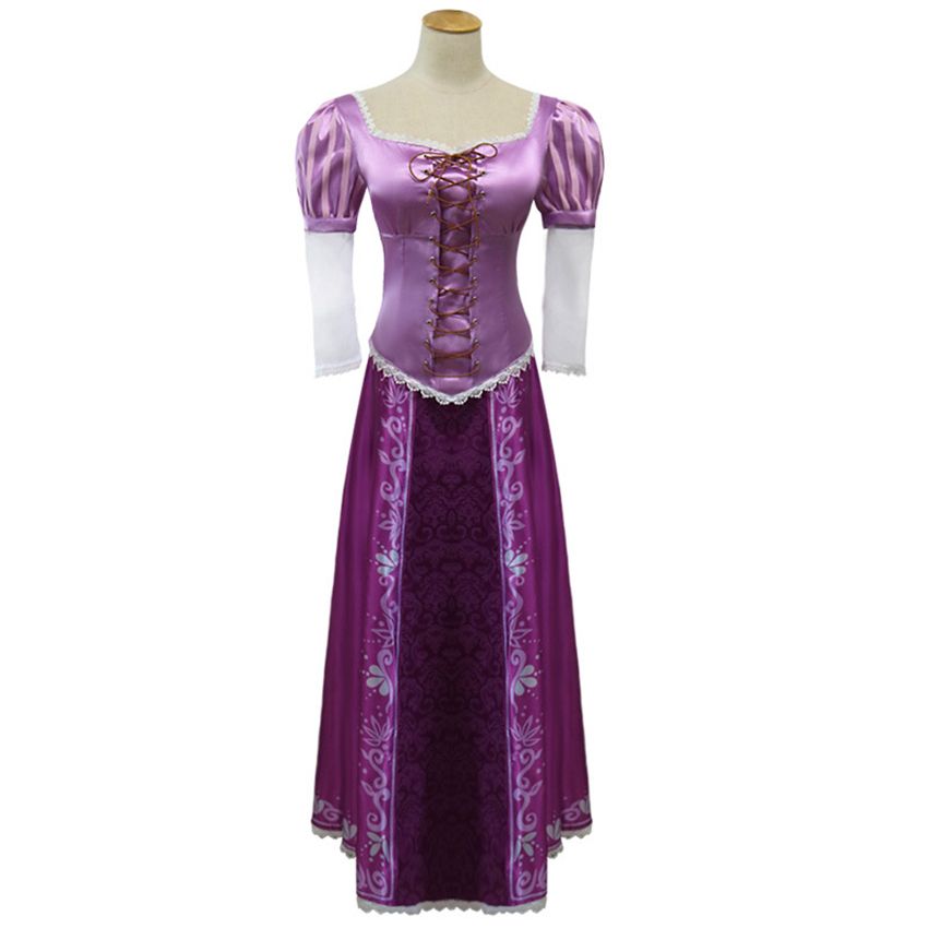 Compra Rapunzel Adulto Cosplay Enredada Vestido De Lujo Para Mujer De  Halloween Cosplay Tangled Rapunzel Princess Ropa De Traje De Niña Barato |  Entrega Rápida Y Calidad | Es.Dhgate