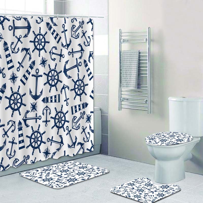 navy bathroom rugs
