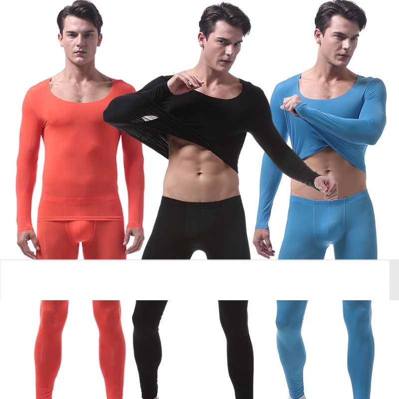 Compra Hombres Térmicas Conjuntos De Ropa Interior De Seda Del Hielo  Apretado Atractivo Long John Pene De Los Hombres Calientes De La Bolsa Gay  Térmica Pantalones Ropa Térmica Hombre Barato | Entrega