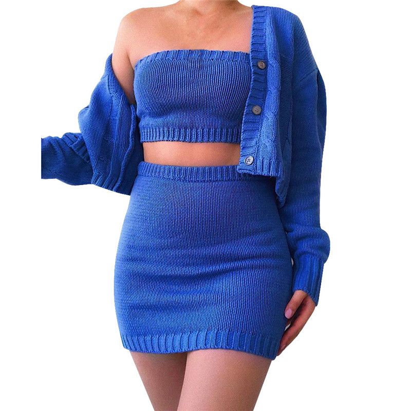 matching skirt and sweater set