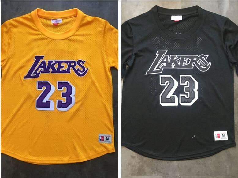 2020 24 Men S Basketball Los Angeles Lakers Lebron James Mitchell Ness Black And Yellow Swingman Short Sleeve From Jerseyptb22 24 22 Dhgate Com