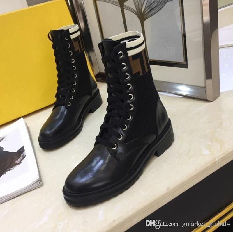 ladies black biker style boots