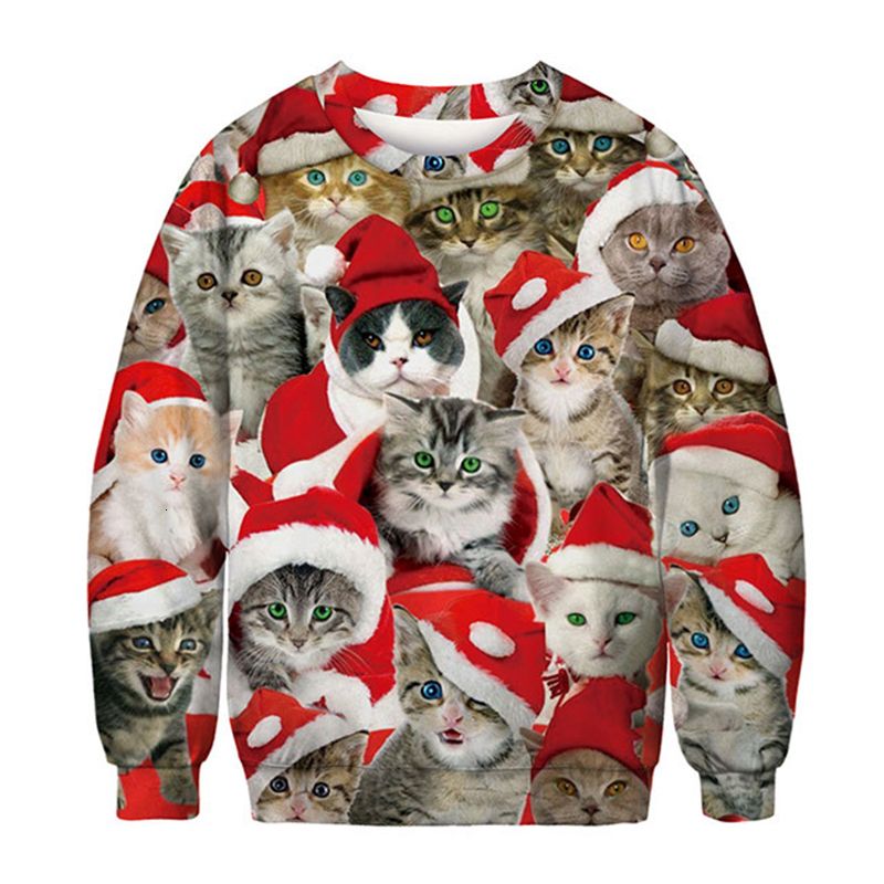 pizza cat christmas sweater