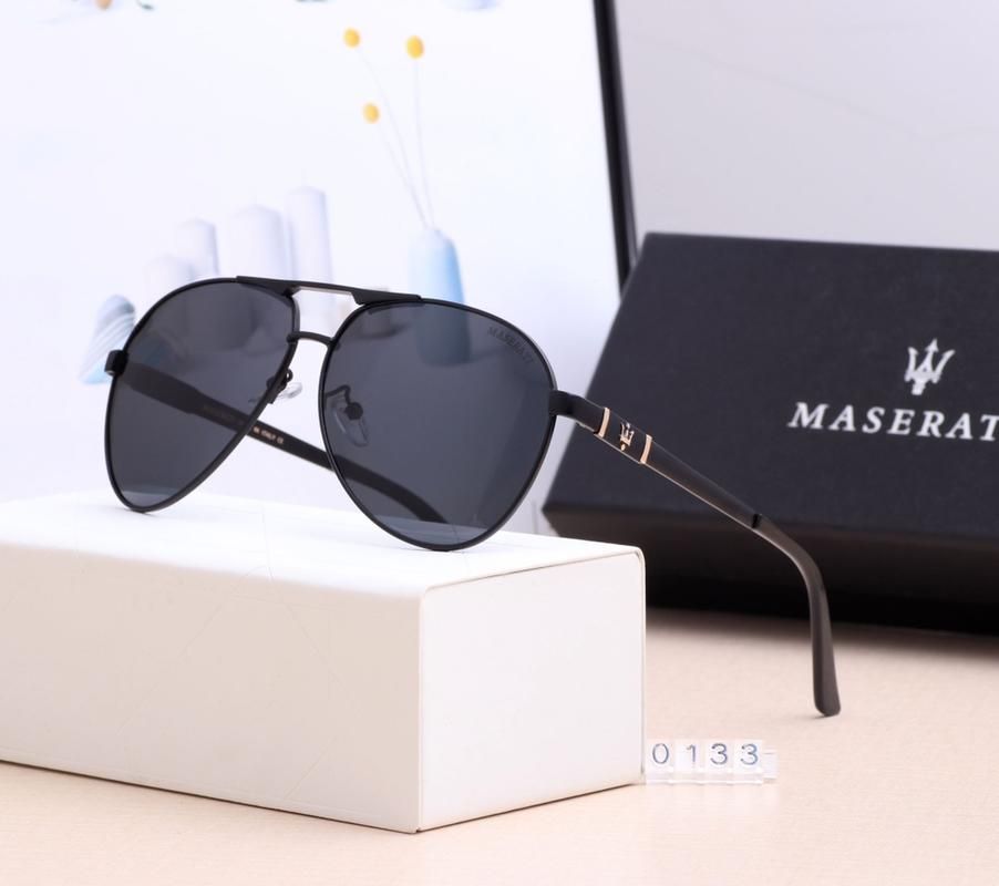 01331 Moda Playa Maserati gafas de sol de la de conducción ciclo medio aviador
