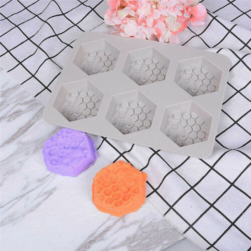 Mini Hexagon Shape Silicone Mold Soap Mold Silicone Molds Plaster Mold Ice Mold  Silicone Mold Chocolate Mold Candle Mold Bee Honeycomb Mold 