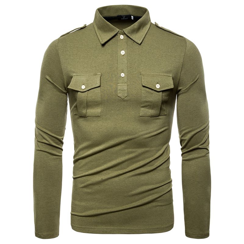 army green polo shirt