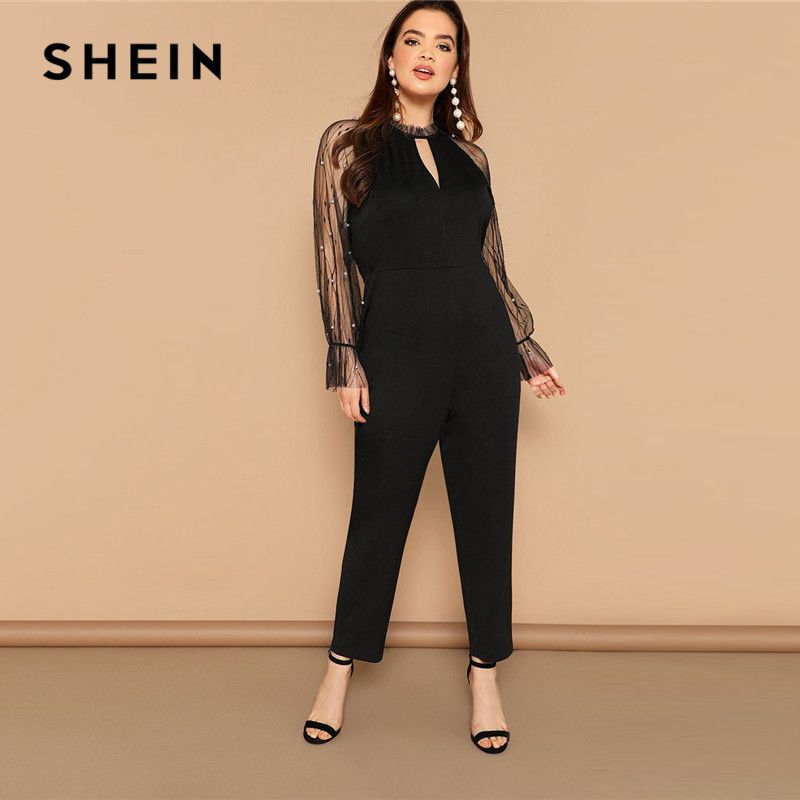 plus size beaded jumpsuit