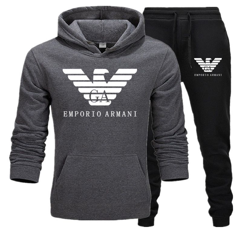 mens moletom com capuzs armani