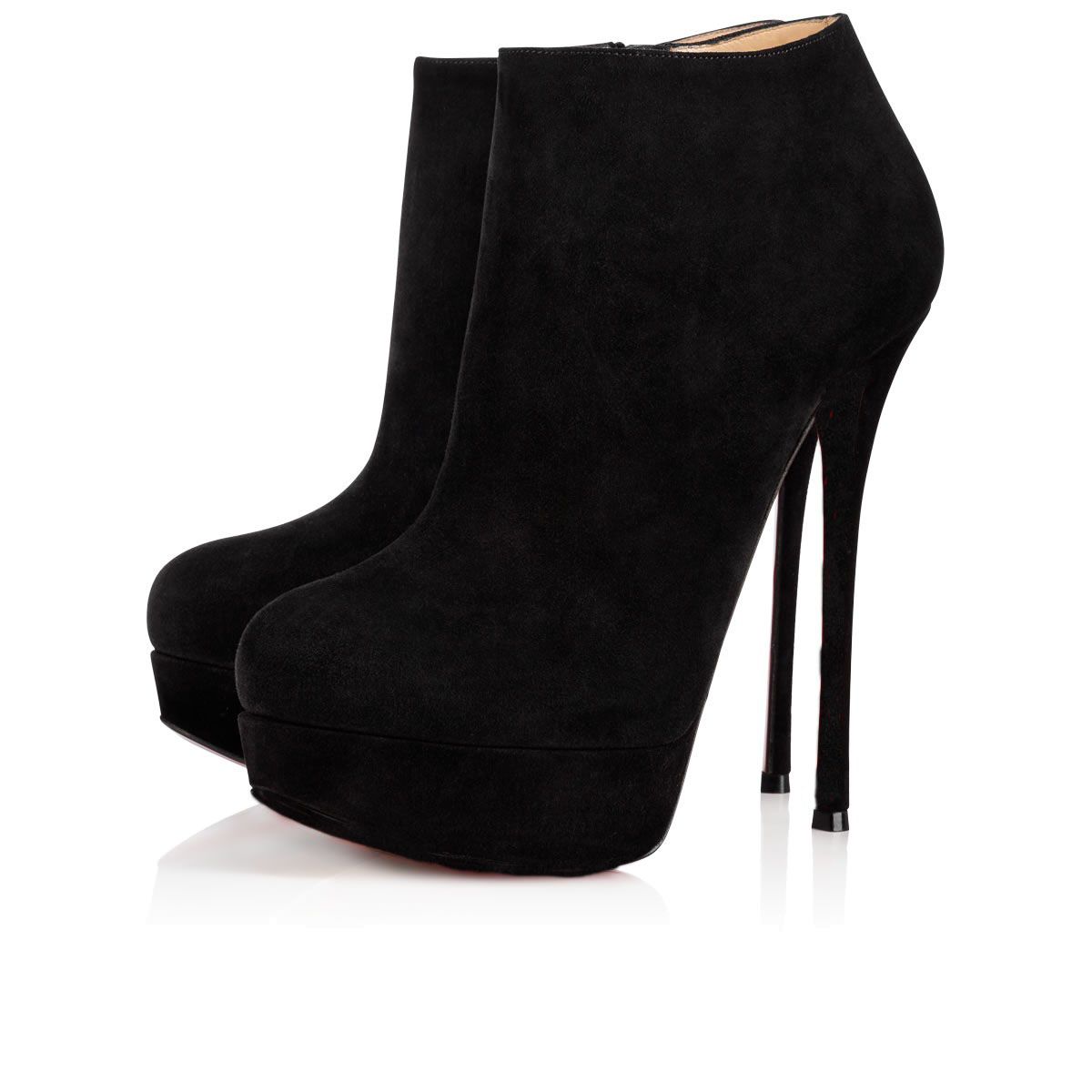 black low platform heels