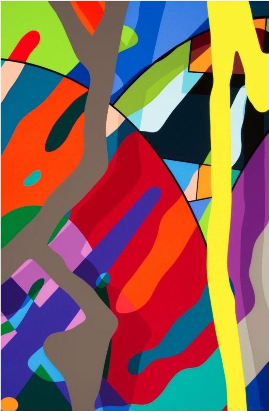 2020 Kaws Artwork Abstract Painting Home Decor Handpainted &HD Print