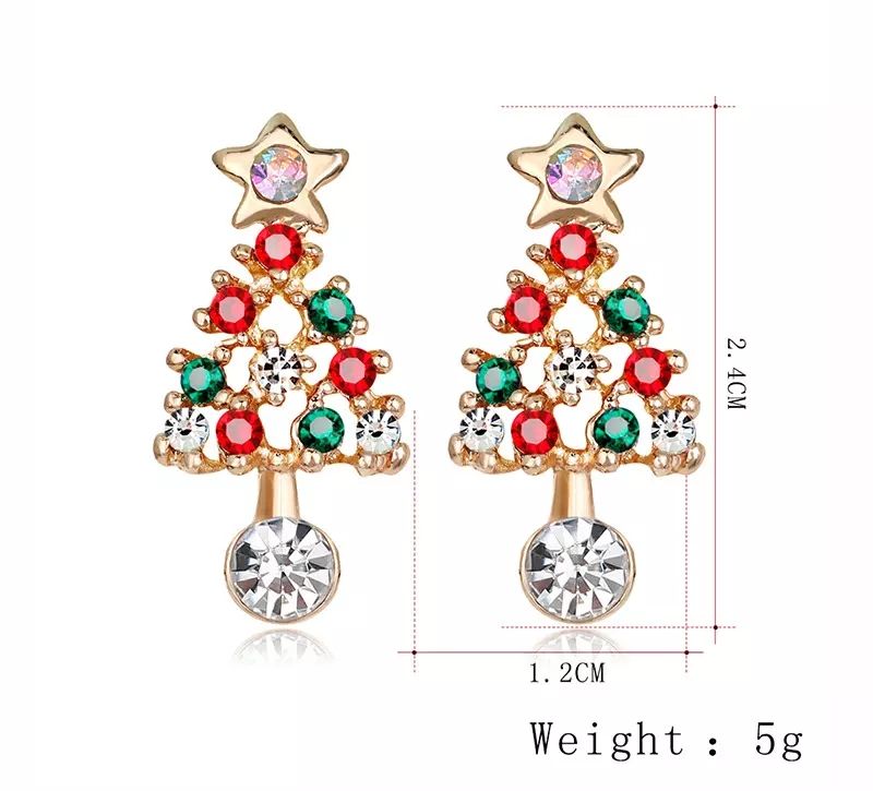 Silver Alloy Hanging Snowflake Rhinestone Christmas Tree Pendants Ornaments