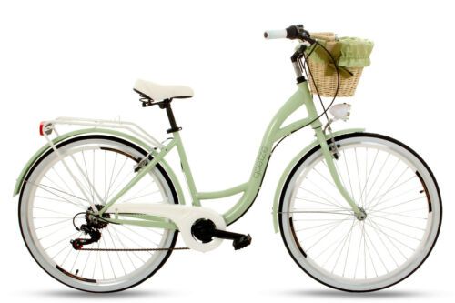 ruedas de aluminio de 28 pulgadas frenos de contrapedal cesta con acolchado gratis. Bicicleta holandesa para mujer Goetze Style Vintage Retro Citybike 3 velocidades Shimano Nexus