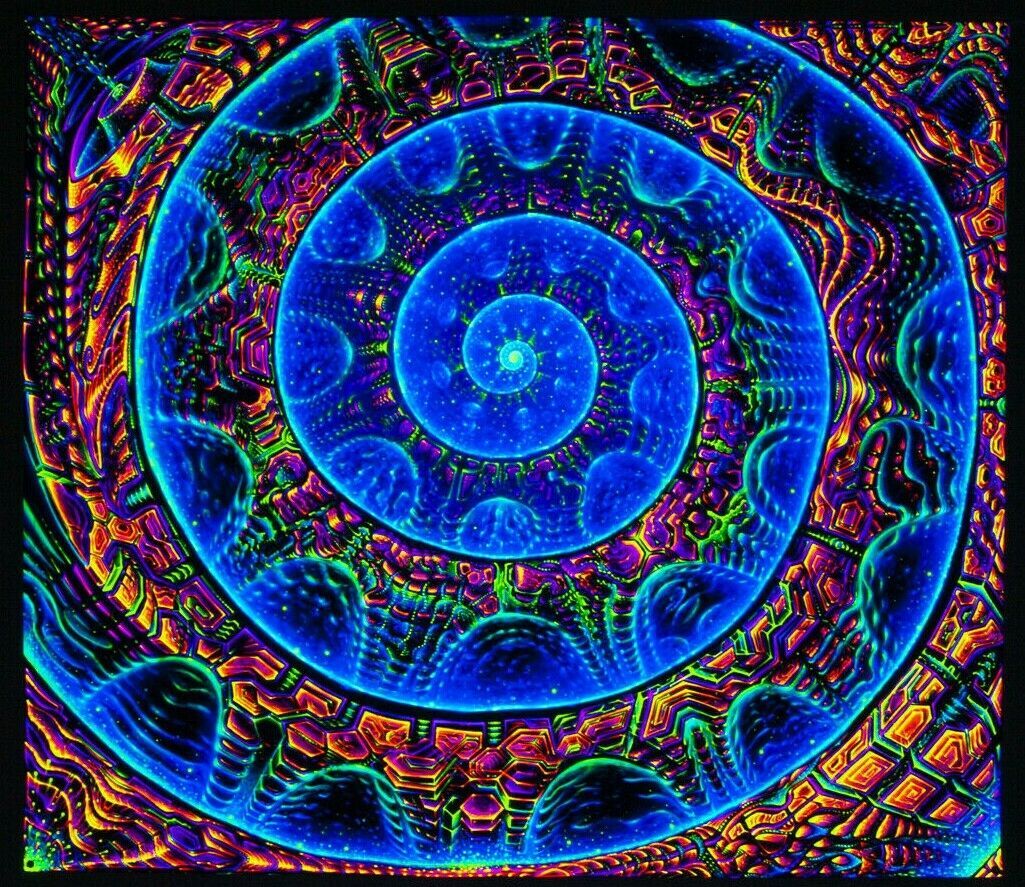 2020 Uv Backdrop Visionary Art Psychedelic Blacklight Wall Hanging Spiral Tapestry From Ptdiy1 20 51 Dhgate Com