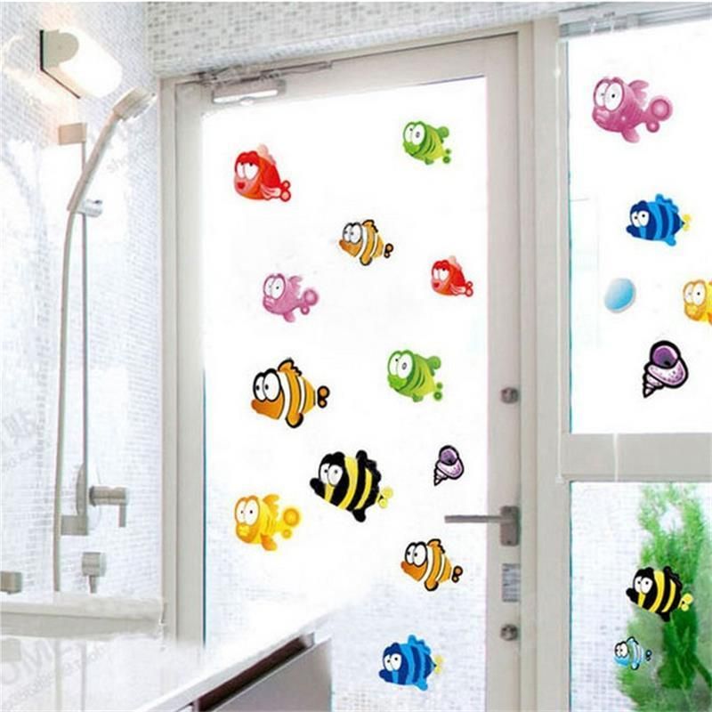 Home Garden Underwater Fish Starfish Bubble Wall Sticker Child Room Nursery Decor Wallpaper Décor Home Garden Underwater Fish Starfish, Green Replacement Glass Bankers Lamp Shade Cover For Desk L8 85 W5 11