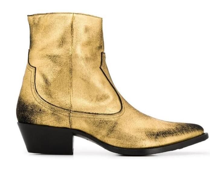 bottines homme or