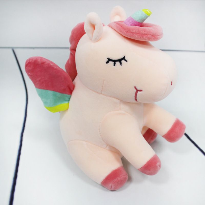 LED Einhorn Plüsch Beleuchtete Stofftier Plüschtier Kuscheltier Kissen 