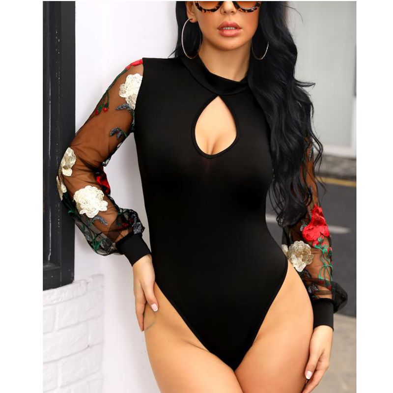 long sleeve bodysuit jumpsuit