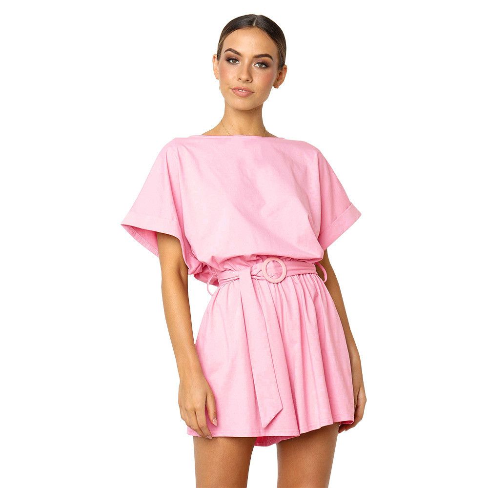 girls pink playsuit