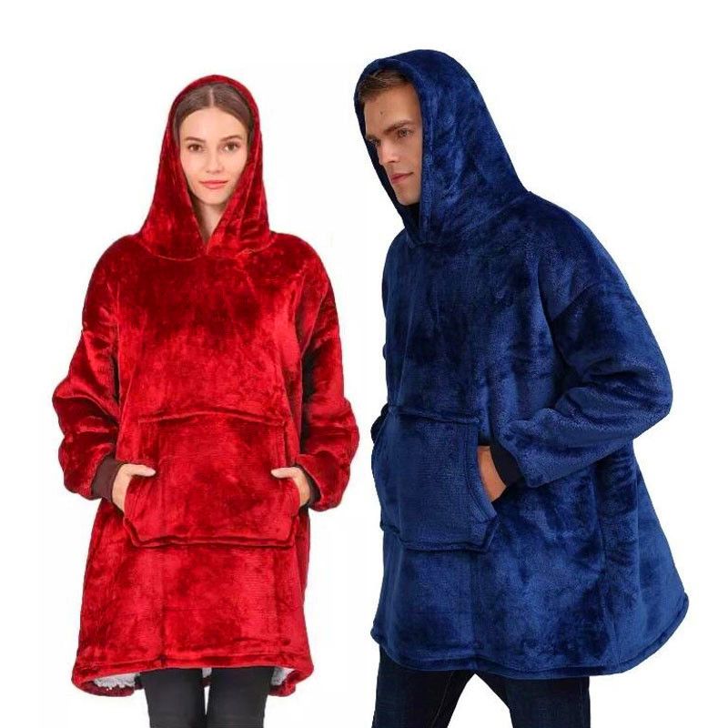 winter blanket moletom com capuz