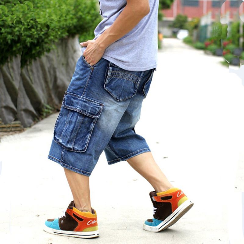 baggy denim shorts mens