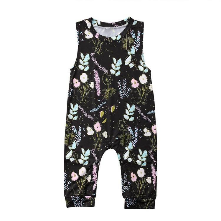 Sleeveless Newborn Baby Girls Denim Romper Bodysuit Jumpsuit Outfit Sunsuit 0-2T