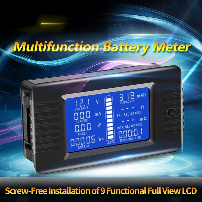 Lectrical Instruments Oltage Meters Pzem Dc 0 200 300a Oltmeter Ammeter Car Battery Tester Capacity Resistance Electricity Voltage Meter Power