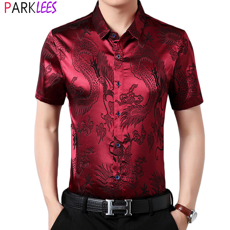 satin dragon shirt