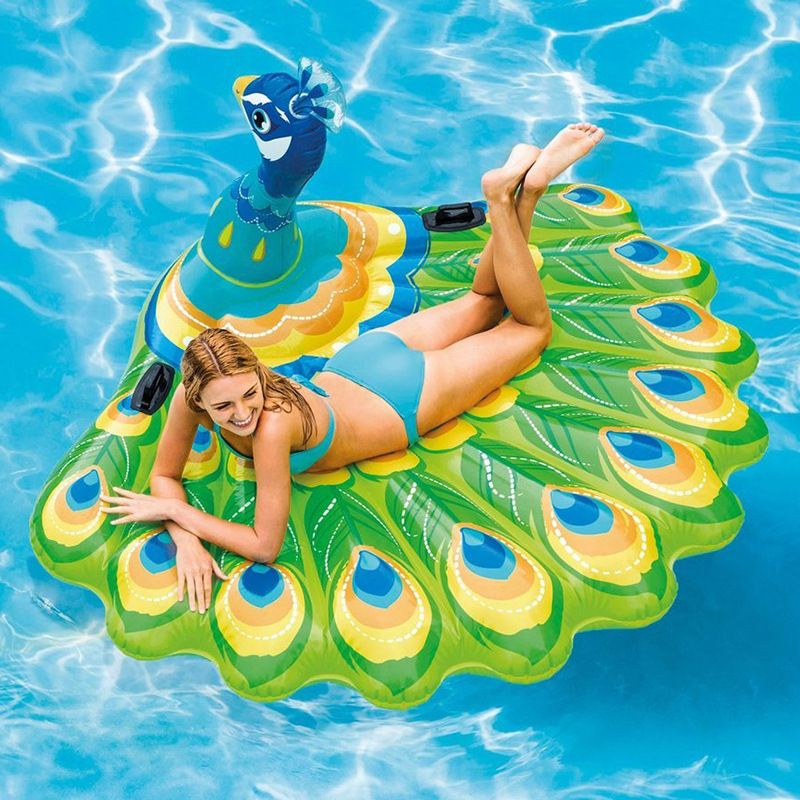 inflatable peacock pool