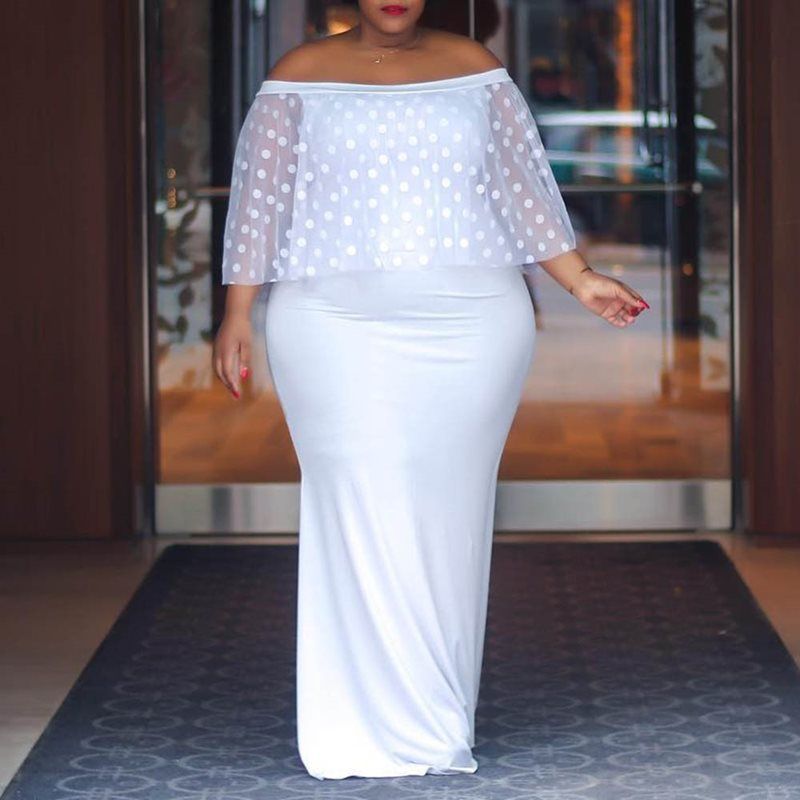 plus size white party