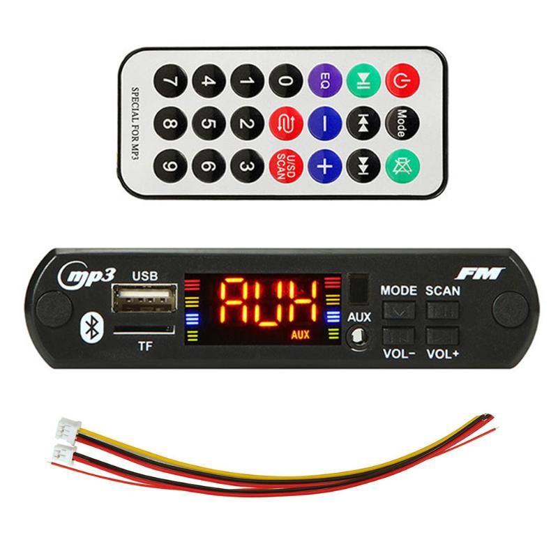 5V 12V USB Automobile Module Wireless Bluetooth MP3 WMA Decoder Board