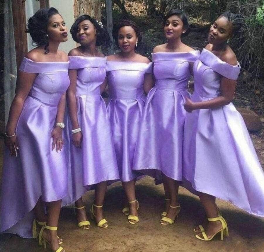 lavender tea length dress