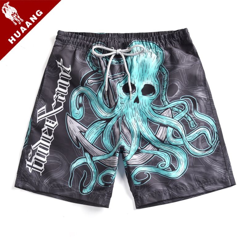 WuTang Men Beach Shorts Quick Dry Swim Trunks