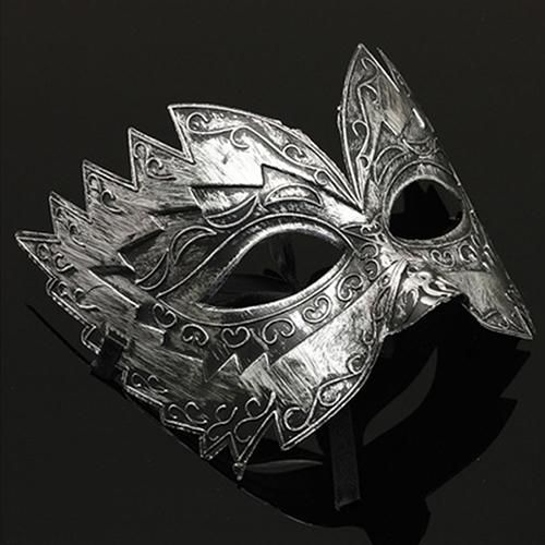 Rome Eyemask Gold Silver Black Masquerade Mens Fancy Dress Accessory Ball