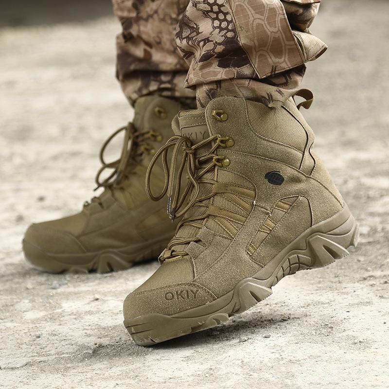 Merk Outdoor Wandelen Beroemde Schoenen Heren Special Forces Tactical Combat  Army Laarzen Waterdichte Antislip Sneakers Ademend