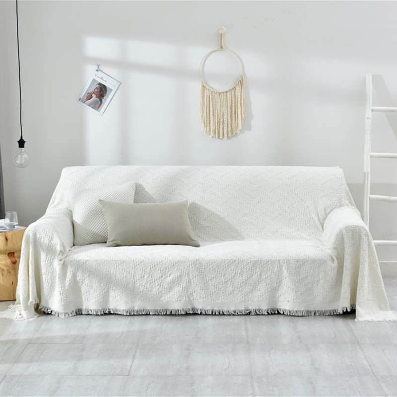 white couch covers