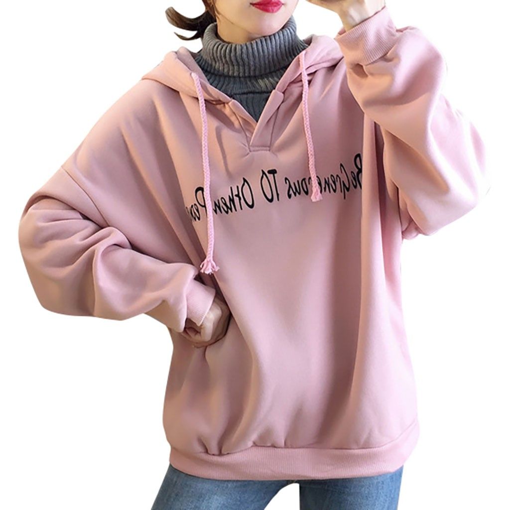 loose neck hoodie