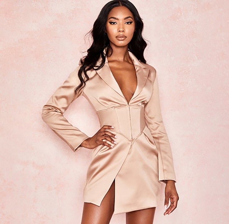 Womens Suits \u0026 Blazers V Neck Khaki 